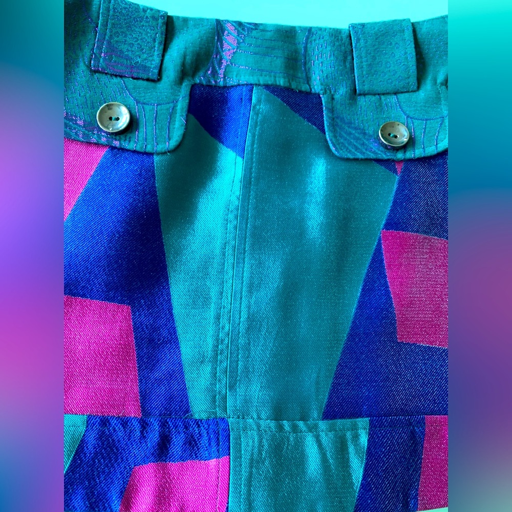 Beautiful Custo Barcelona Pleated Miniskirt in Vibrant Colors 🇪🇸 - Picture 8 of 8